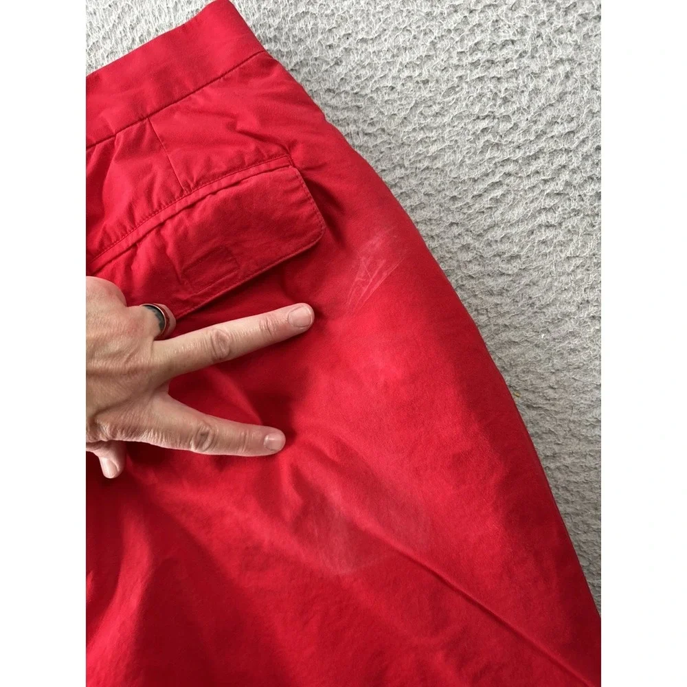 Vintage Polo Ralph Lauren Snow Pants Size‎ Medium x34.5 Red Cotton Down Filled